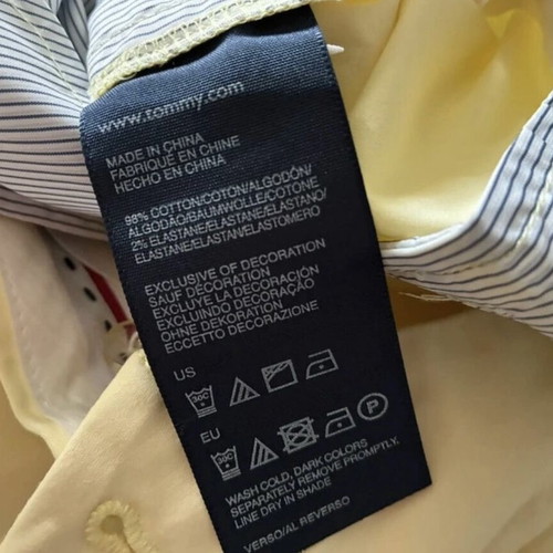 Tommy Hilfiger classic pants like new, size 12 US, yellow