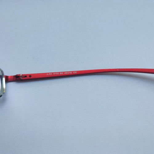 Metal eyeglass frame LAK Lakis Gavalas Collection like new, black-red