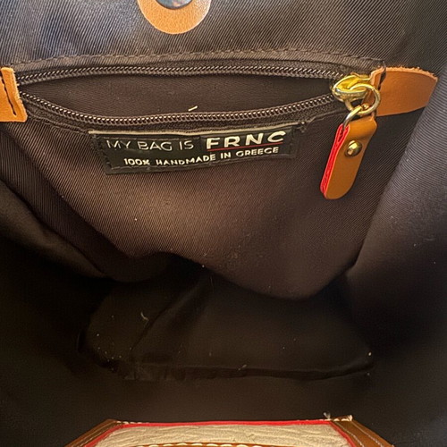 FRNC backpack tan like new handmade