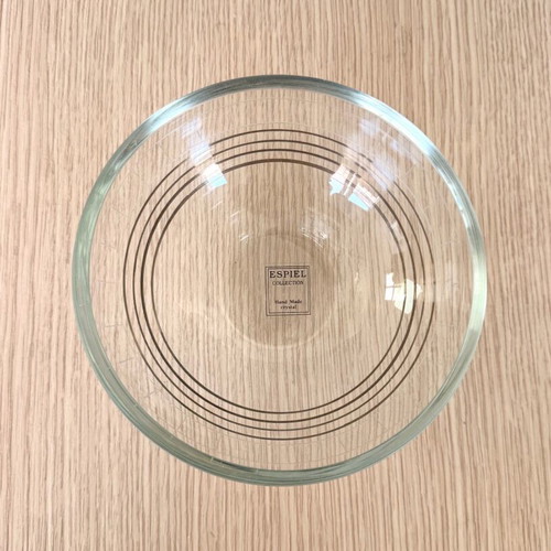 Crystal Bowl Espiel Collection Hand Made with Gold Details
