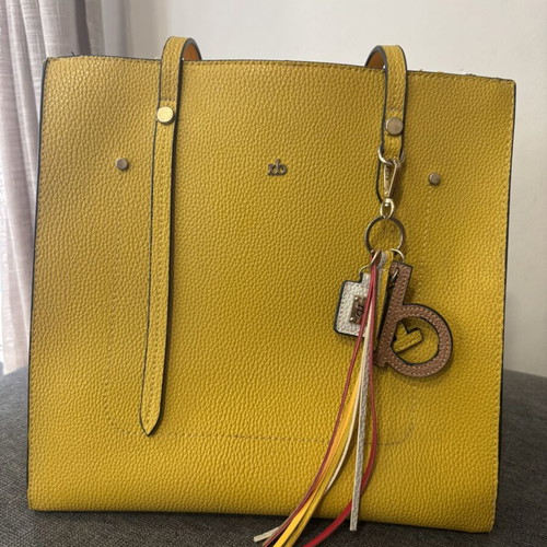 Rocco Barocco shoulder bag used, yellow