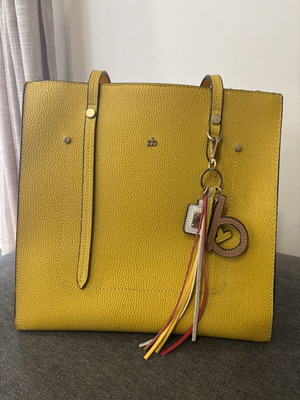 Rocco Barocco shoulder bag used, yellow