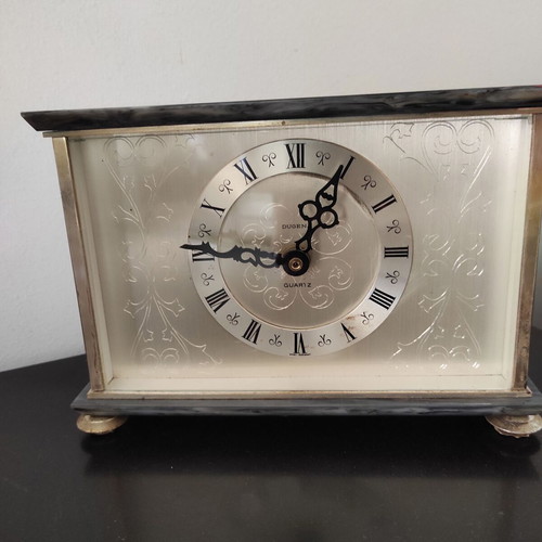 Dugena Quartz Decorative Table Clock with Marble