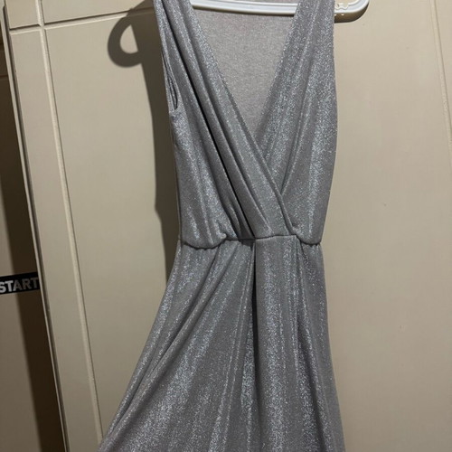 Zic Zac silver maxi dress like new, size S