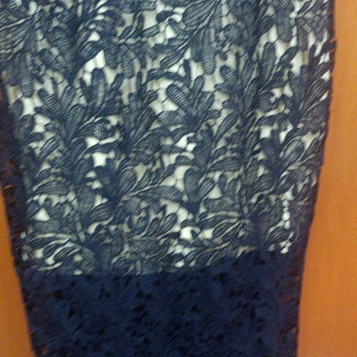 Formal dress new, blue lace with inner lining