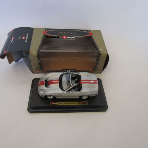 Bburago Shelby Series 1 1999 model like new with original box and base