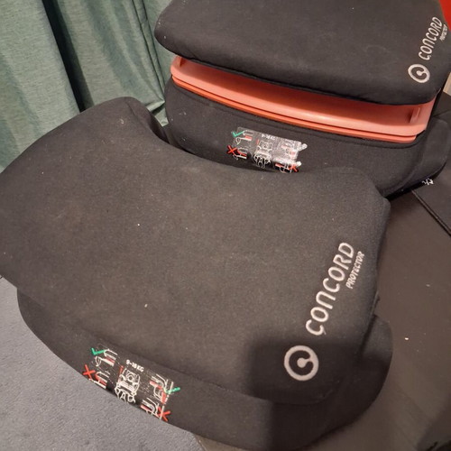 Concord car seat cushions used, set of 2