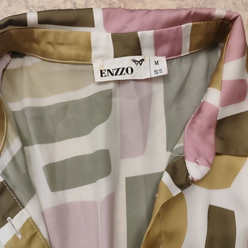 Enzzo satin mini dress, multicolored