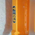 Children's workbench used, plastic, with tools