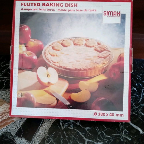 Simax tart dish Pyrex new, unused