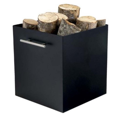 Viometal fireplace wood holder used