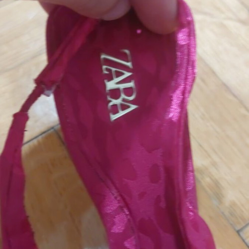Zara slingback shoes new, low heel, pink, size 37