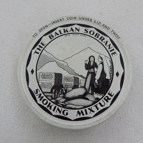 The Baikan Sobranie Pipe Tobacco Metal Box used