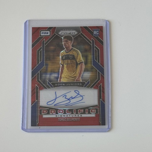 2025-26 Prizm FIFA Tomas Belmonte Prolific RC Red Pulsar Prizm Auto card new