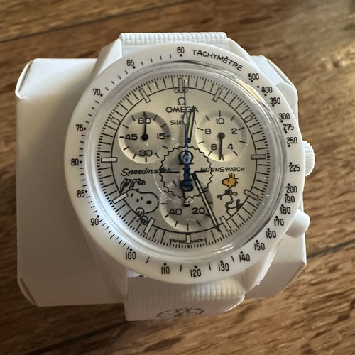 Omega x Swatch Bioceramic MoonSwatch Mission to the Moonphase White Edition new