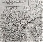  Χάρτης Κωνσταντινούπολη Βοσπόρου Αγιά Σοφιά πριγκιπονησα Χαλκογραφία 1836