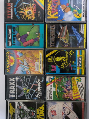 ZX Spectrum game collection used, pack of 10 authentic titles