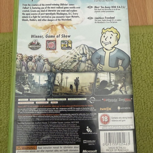 Fallout 3 Xbox 360 game