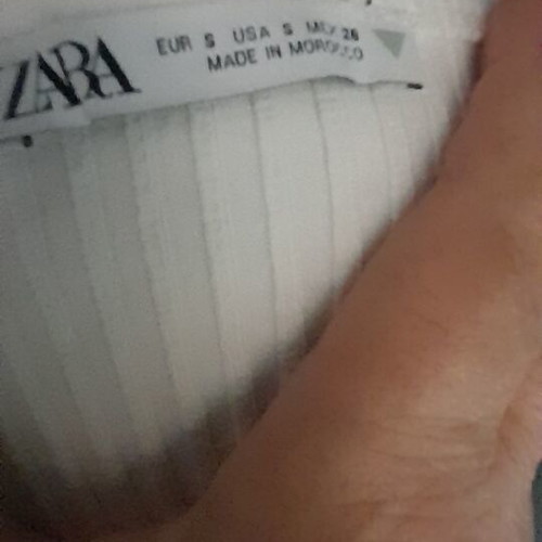 Zara white bodysuit small, elastic, short sleeve