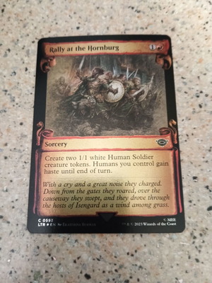 Rally at the Hornburg Magic the Gathering ασημένια κάρτα foil