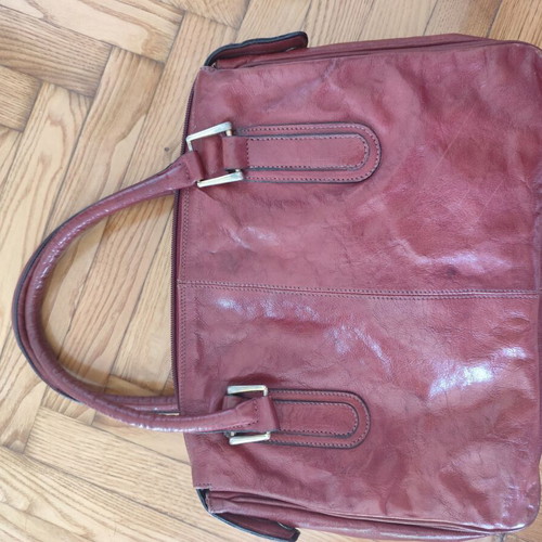 Vintage leather handbag