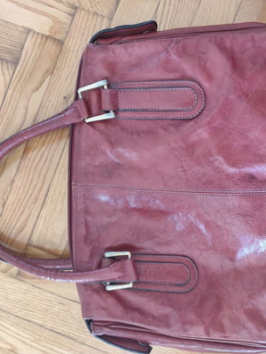 Vintage leather handbag