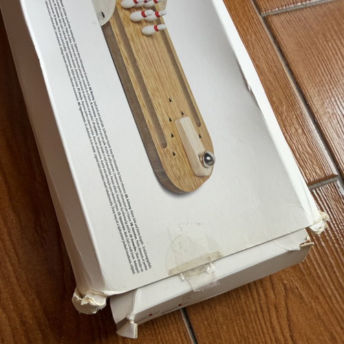 Wooden Mini Bowling Game like new