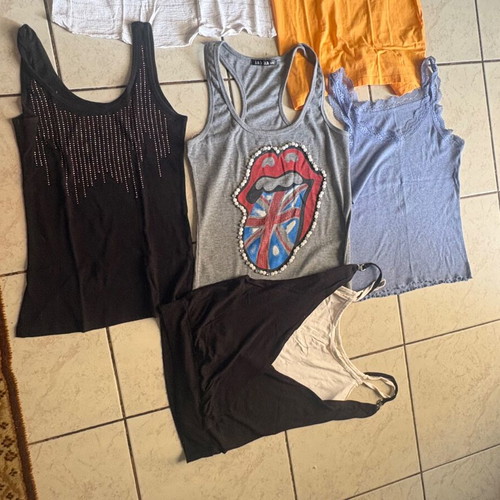 Women's tops pack of 6 used, multicolor summer tank tops