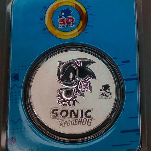 Niue 2 dollars 1 oz 30 years of Sonic 2021 new blister