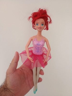 Κούκλα Άριελ μπαλαρίνα Disney Princess μεταχειρισμένη, Η Μικρή Γοργόνα Mattel
