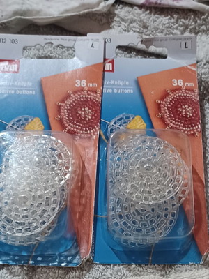 Prym Creative Buttons 36mm Button Bases Set of 12 New