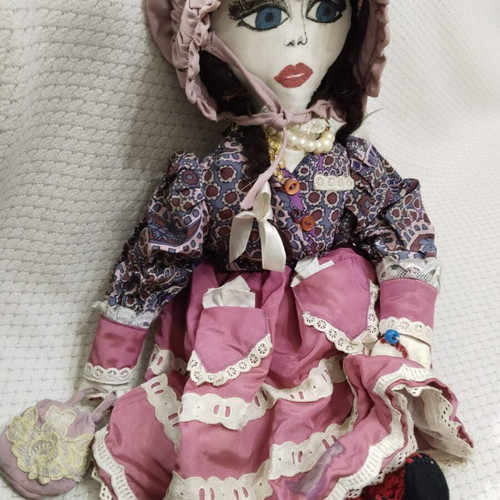 Handmade old doll like new, antique