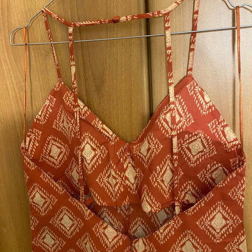 Zara long jumpsuit new with geometric patterns, size L