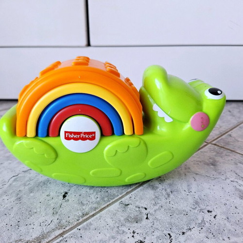 Fisher Price Stack & Rock Croc toy used