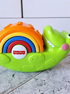 Fisher Price Stack & Rock Croc toy used