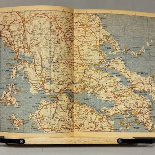 Ellas road maps used, 1970s/1980s decade