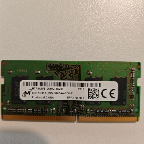 Micron 4GB DDR4 3200MHz PC4-25600 SODIMM Laptop RAM Module MTA4ATF51264HZ-3G2J1