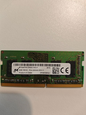 Micron 4GB DDR4 3200MHz PC4-25600 SODIMM Laptop RAM Module MTA4ATF51264HZ-3G2J1