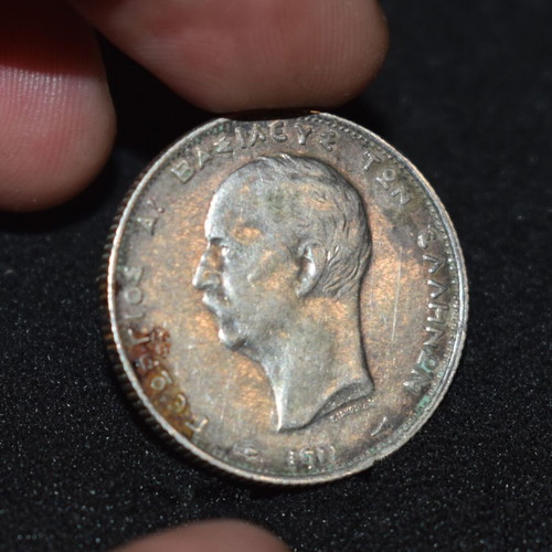Georgios A' 2 Drachmes 1911 used