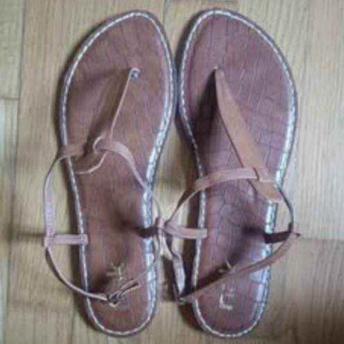 Nak women's leather sandals brown size 41 new