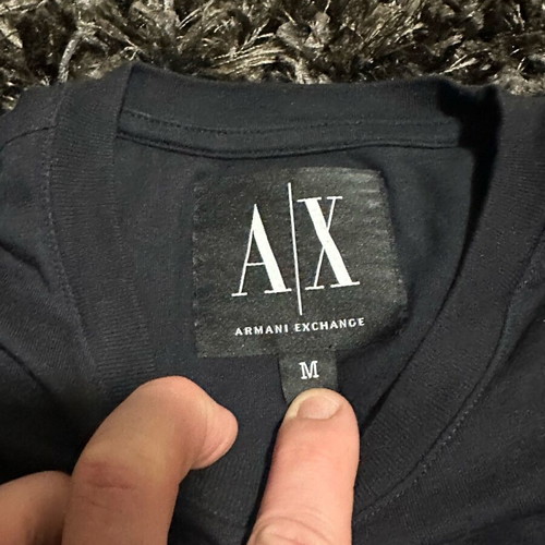Armani Exchange long sleeve tshirt medium dark blue like new