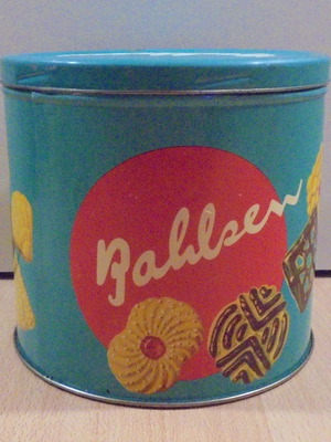 Bahlsen Express old metal tin from wafers used