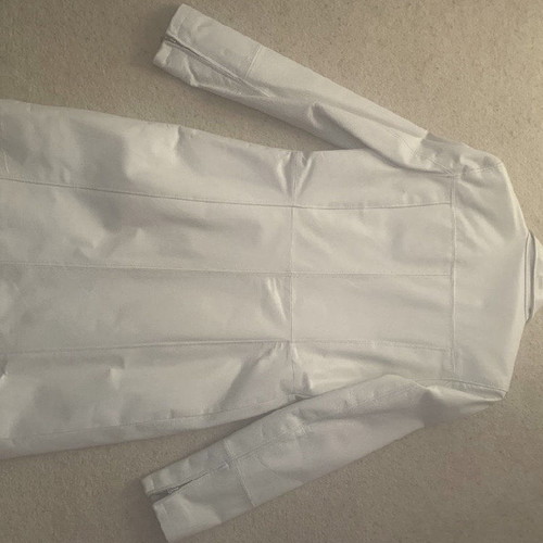 Rebecca Blu leather coat new, size small, white