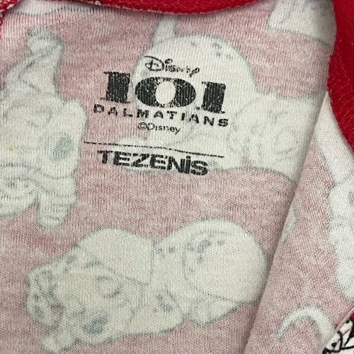Tezenis 101 Dalmatians onesie pajama used, size L, white and red