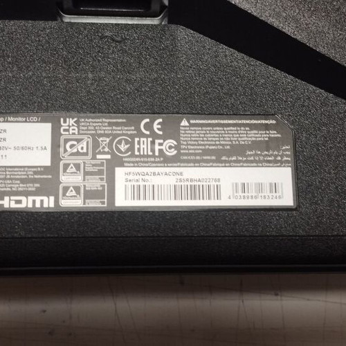 Monitor AOC 27g4zr used with cracked panel
