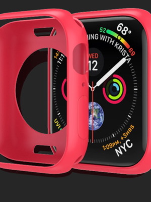 Θήκη σιλικόνης Apple Watch 40mm με κόκκινο λουράκι καινούργια