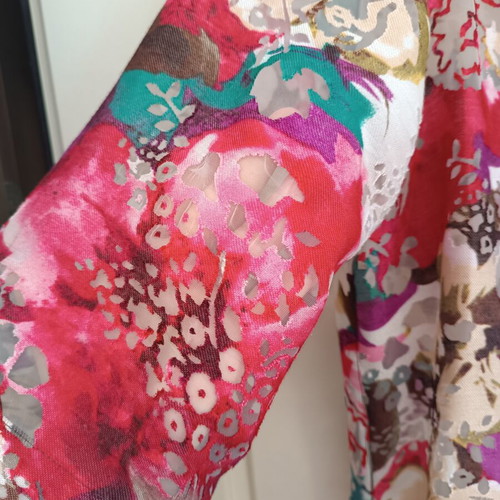 Alia semi-transparent blouse used, multicolor, size XL
