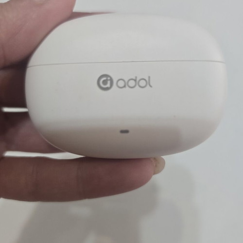Adol True Wireless Bluetooth earbuds used with charging case