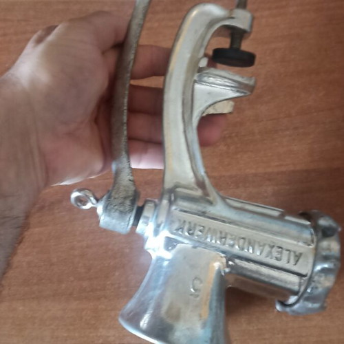 Alexanderwerk No 5 Vintage Cast Iron Meat Grinder Authentic German