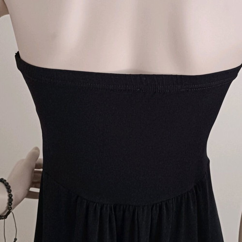 Active Girl evening mini strapless dress like new, black with gold details